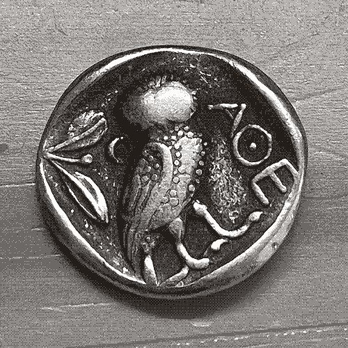 my fake greek coin