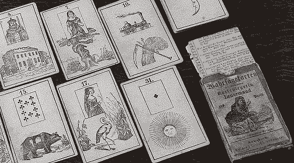 A draw of The Lenormand Deck